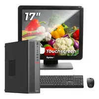 Sistem POS OptimX T5 SFF cu procesor G6400T, generatia 10a, 8Gb DDR4, 256Gb SSD, Win 11 Pro + Monitor Touchscreen OptimX Pro MY17, 17 inch + CADOU : Kit Tastatura + Mouse OptimX Pro KM500