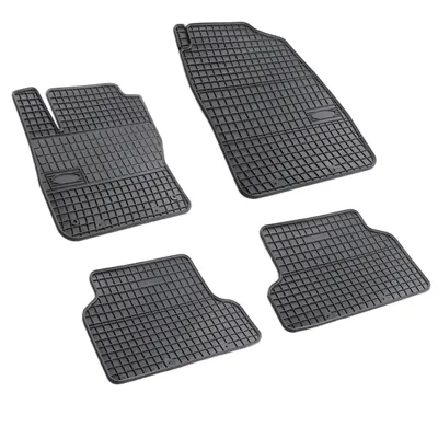 Set covorase auto din cauciuc Ford Focus 2 2004-2010, presuri FROGUM, negre, 4 buc.