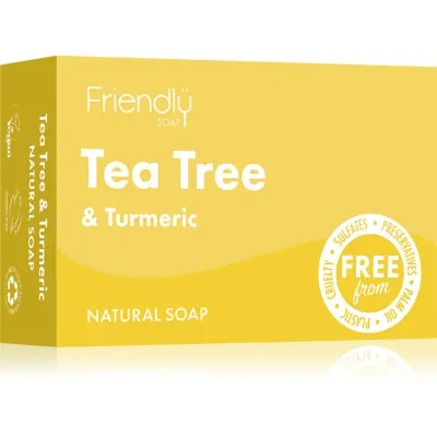 Friendly Soap Natural Soap Tea Tree & Turmeric săpun natural 95 g