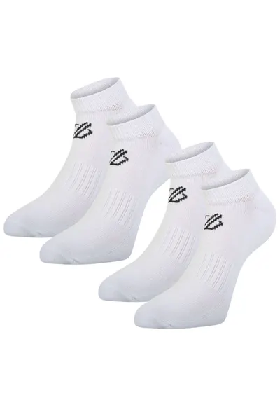 Sosete sport unisex set 2 perechi - alb - bumbac - respirabil