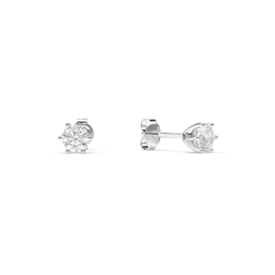 Cercei din aur alb cu diamante de 0.315ct