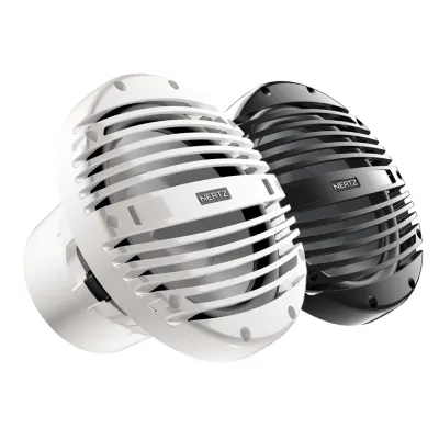Subwoofer marine Hertz HMS 10 B4-LD-C/W, Negru, Alb, 250mm, 250W RMS, 4Ω