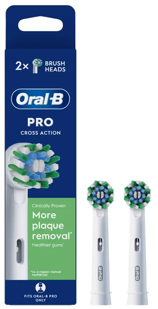 Capete de rezervă Oral-B - EB50 Cross Action, 2 bucăți, alb