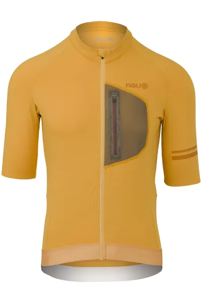 Tricou de ciclism Bărbați Gravel Venture elastic galben