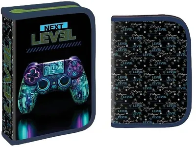 Penar cu rechizite S. Cool - Next Level, cu 1 fermoar, 32 piese