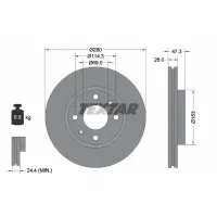 Disc frana TEXTAR 92136600