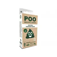 Pungi Igienice Ecologice Poo pentru Caini fara Aroma, M-Pets, 60 Bucati