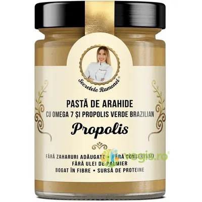 Pasta de Arahide cu Omega7 si Propolis Verde Brazilian Secretele Ramonei 350g