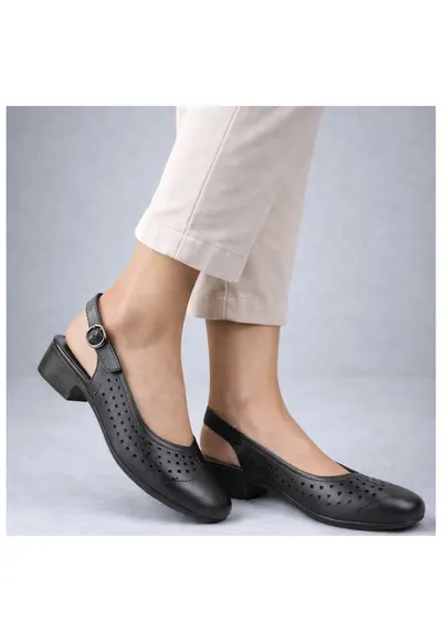Sandale casual - dama - X480017D negru - piele naturala - Negru