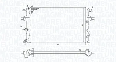Radiator motor potrivit OPEL ASTRA G 1.6 1.8