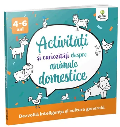 Activități și curiozități despre animale domestice - Paperback