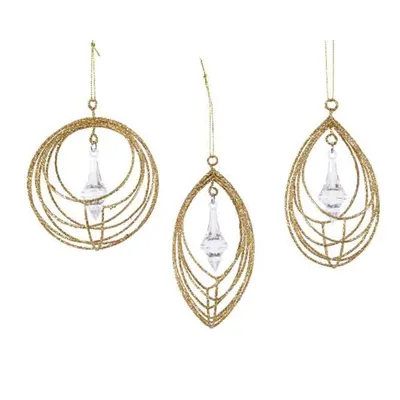Decoratiune - Iron Wire Hanger - Light Gold - mai multe modele