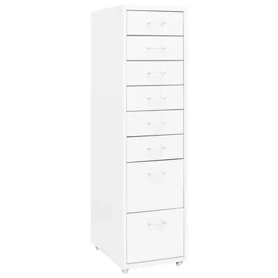 Gossi fiset mobil, alb, 28x41x109 cm, metal