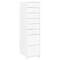 Gossi fiset mobil, alb, 28x41x109 cm, metal