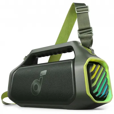 Boxa Portabila Bluetooth Anker SoundCore Boom 2 Plus, 140W, TWS, RGB, Waterproof, Verde A3134061