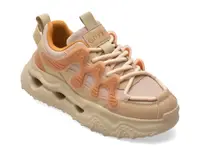Pantofi sport GRYXX bej, Y2002, din material textil si piele naturala