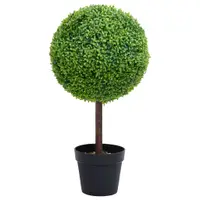 Gossi planta artificiala cimisir cu ghiveci, verde, 50cm, forma minge