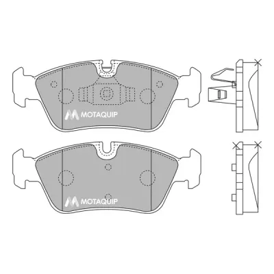 Set placute frana, frana disc MOTAQUIP LVXL1259