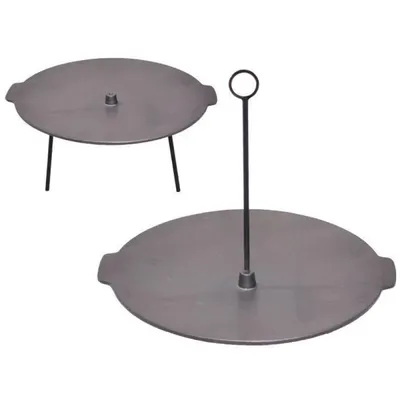 Disc de Grill din Fonta, 44 cm, Funstie Dubla, Perfect Home