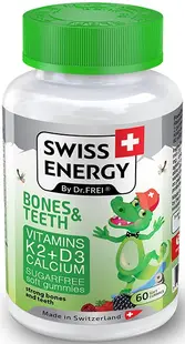 Bones & Teeth, 60 tablete de jeleu, Swiss Energy