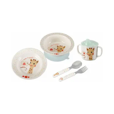 Set de sufragerie Sophie la Girafe - Kiwi, 5 piese