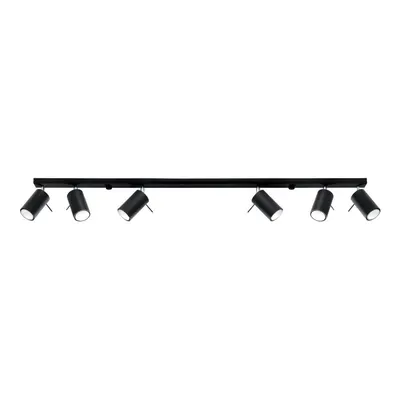 Lustră Sollux Etna 6L, negru