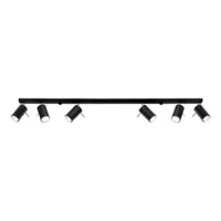 Spot negru 8x120 cm Etna – Sollux