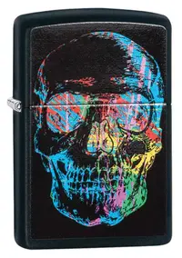 Bricheta Zippo Black Matte, craniu