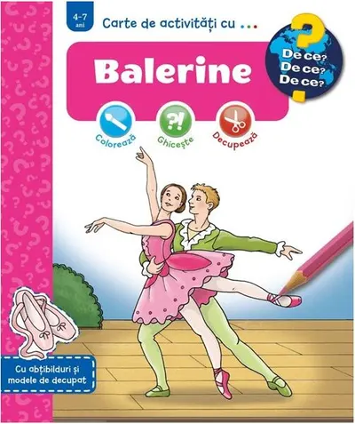 Carte de activități cu... Balerine - Paperback - Elke Broska