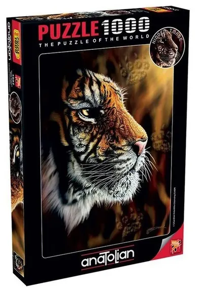 Puzzle Anatolian din 1000 de piese - Tigru salbatic
