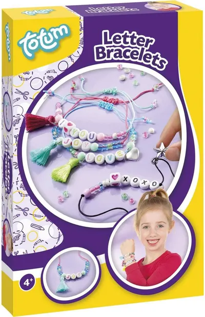 Trusă creativă Totum -Brățări cu litere DIY