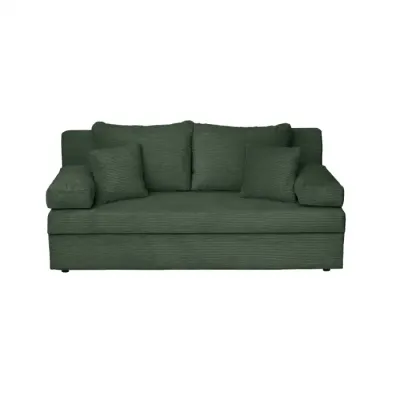 Canapea extensibila ANA LUX, 3 locuri, cu lada depozitare, verde smarald, 185x82x80 cm