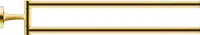Bara prosop Duravit Starck T 0099413400, montare pe perete, pivotanta, 470 mm, metal, Auriu lucios