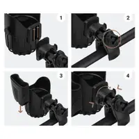 Suport 2 in 1 pentru pahar si telefon Sipo Negru universal
