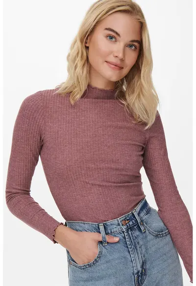 Bluza cu striatii Emma - Rosu stins