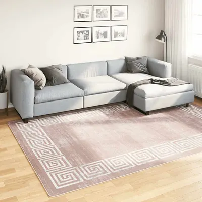 vidaXL Covor lavabil, bej, 190x300 cm