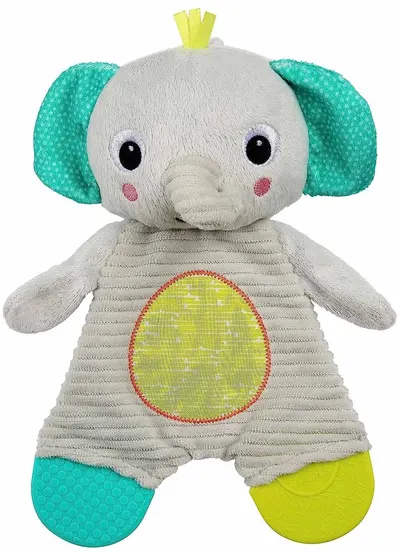 Jucărie de jucărie Bright Starts - Snuggle & Teethe - Elefant