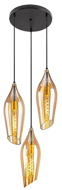Pendel Rabalux - Bellini 72203, IP20, 230V, E27, 3 x 60W, negru