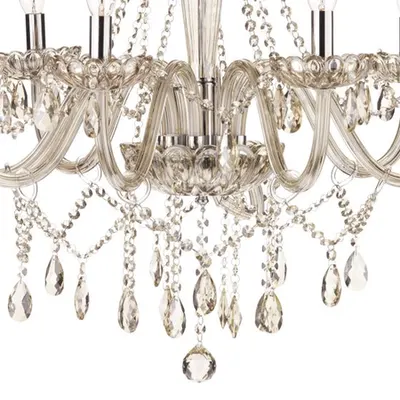 Lampa suspendata Raphael 8 Light Chandelier Champagne Crystal