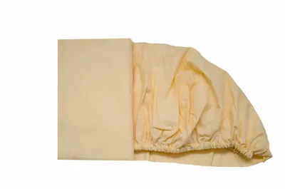 Cearceaf cappuccino cu elastic din bumbac 60x85 cm KidsDecor