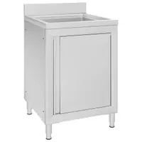 Gossi dulap pentru chiuveta comercial, 60x60x96 cm, otel inoxidabil