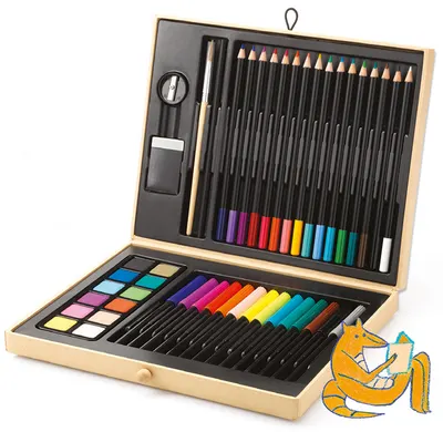Set de desen Djeco - Color Box, 45 de piese