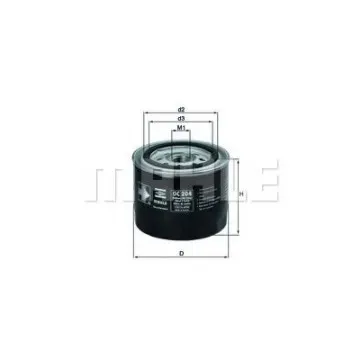 Filtru ulei MAHLE ORIGINAL OC 204