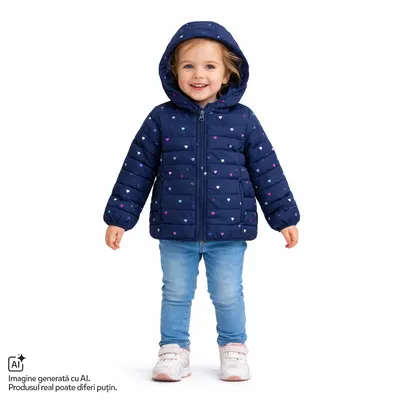 Jacheta copii Chicco, bleumarin cu model, 00755-69MC
