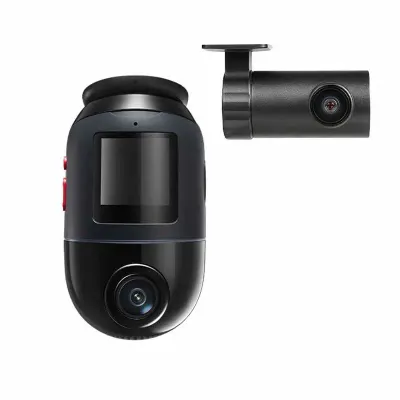 Set 2 Camere auto 70mai: Omni X800 Dash Cam, 4K, 360⁰, detectie AI miscare, GPS&ADAS + RC14 + Card SD 70mai 128GB