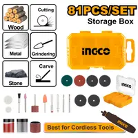Set Accesorii Biax 81 piese AKMG8081 – Prindere 3.2 mm (1/8”), Discuri Taiere, Slefuire, Polizare, Gravare, Set Profesional Multifunctional