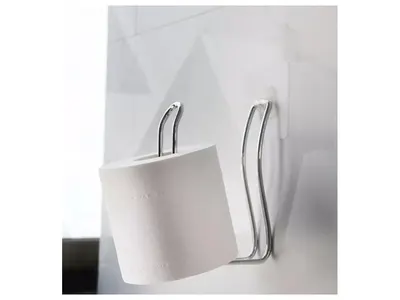 Suport hârtie igienică, cu finisaj cromat, design elegant și montaj in doar 5 minute fără găurire