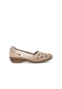 Pantofi dama - 590559 - Piele naturala - Bej -