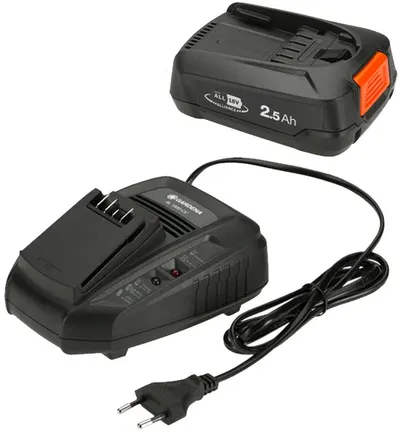 Set baterie cu încărcător Gardena - P4A PBA 18V/45 + AL1830CV, 18V, 2.5Ah