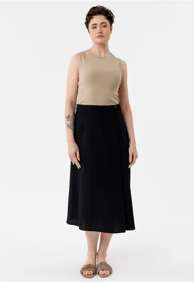 Tricou fara maneci cu nervuri - Slim Fit - dama - decolteu la baza gatului - T-Demi - bej - Bej